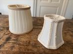 Brocante lampenkapjes/klemkapjes, barok, roomwit, Antiek en Kunst, Antiek | Lampen, Ophalen of Verzenden