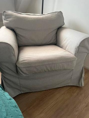 Grijze Ektorp Ikea fauteuil - afbeelding 1