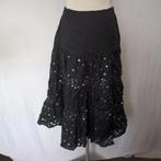 Leuke zwarte rok.Zilveren pailletjes.Mt 34.Merk Gosha, ., Zwart, Ophalen of Verzenden, Zo goed als nieuw