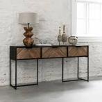 DTP Home Criss Cross Sidetable, Ophalen, Zo goed als nieuw, 150 tot 200 cm, Overige houtsoorten