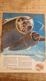 Shell reclame print WWII, Ophalen of Verzenden