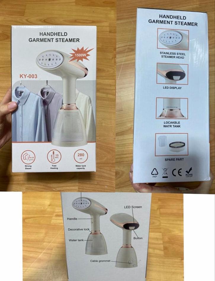 Handstoomapparaat voor kleding - Nieuw, Witgoed en Apparatuur, Stoomapparaten, Nieuw, Kledingstomer, Ophalen of Verzenden