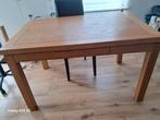 Massief Eiken tafel met lade, Ophalen, 50 tot 100 cm, Zo goed als nieuw, Vijf personen of meer