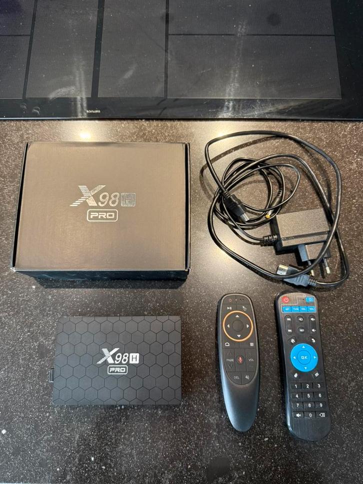 X98H Pro Android 12.0 tv box 2.4G/5G Wifi6 4GB RAM 64GB ROM, Audio, Tv en Foto, Mediaspelers, Zo goed als nieuw, Minder dan 500 GB