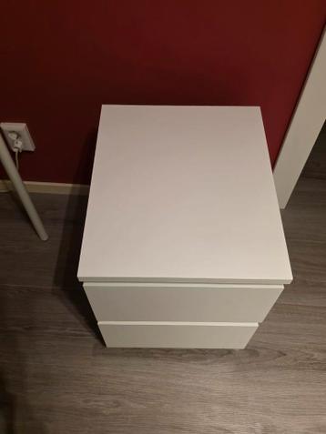 Ikea Malm nachtkastje kastje kast wit ladekast ladekastje - afbeelding 2