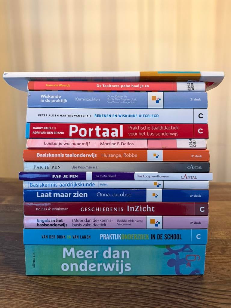15 pabo boeken, Ophalen of Verzenden, Alpha, Zo goed als nieuw, HBO