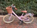 Roze kinderfiets met mand, Ophalen, Zo goed als nieuw, 16 inch, Handrem