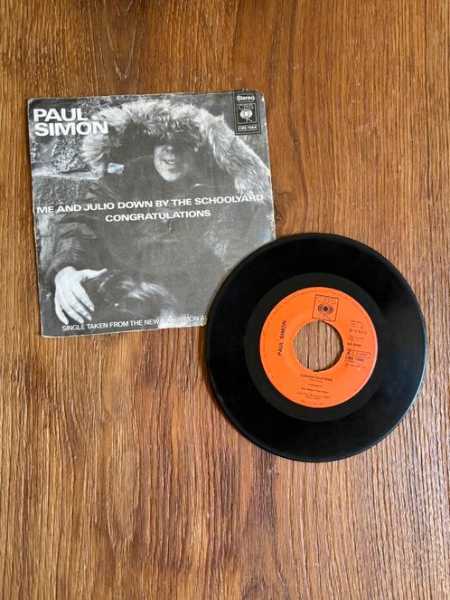 Vinyl single Paul Simon -Me and julio down by the schoolyard, Cd's en Dvd's, Vinyl Singles, Gebruikt, Pop, Ophalen of Verzenden