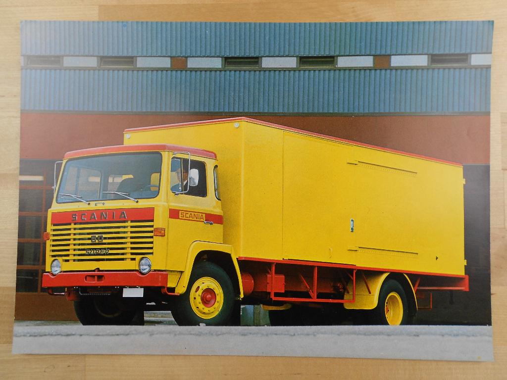 Scania LB80 4x2 1970 Technische Specificatie Brochure LB 80, Ophalen of Verzenden, Zo goed als nieuw, Overige merken, Scania