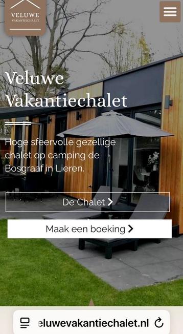 Te koop: verhuurwebsite: veluwevakantiechalet beschikbaar voor biedingen