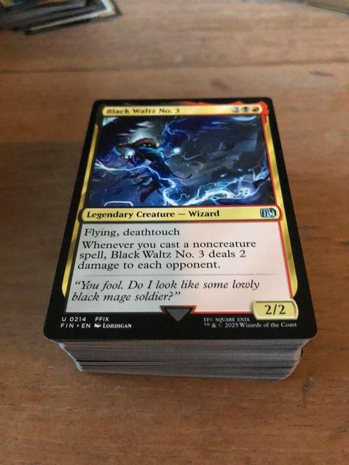 Mtg commander deck black waltz final fantasy, Hobby en Vrije tijd, Verzamelkaartspellen | Magic the Gathering, Zo goed als nieuw