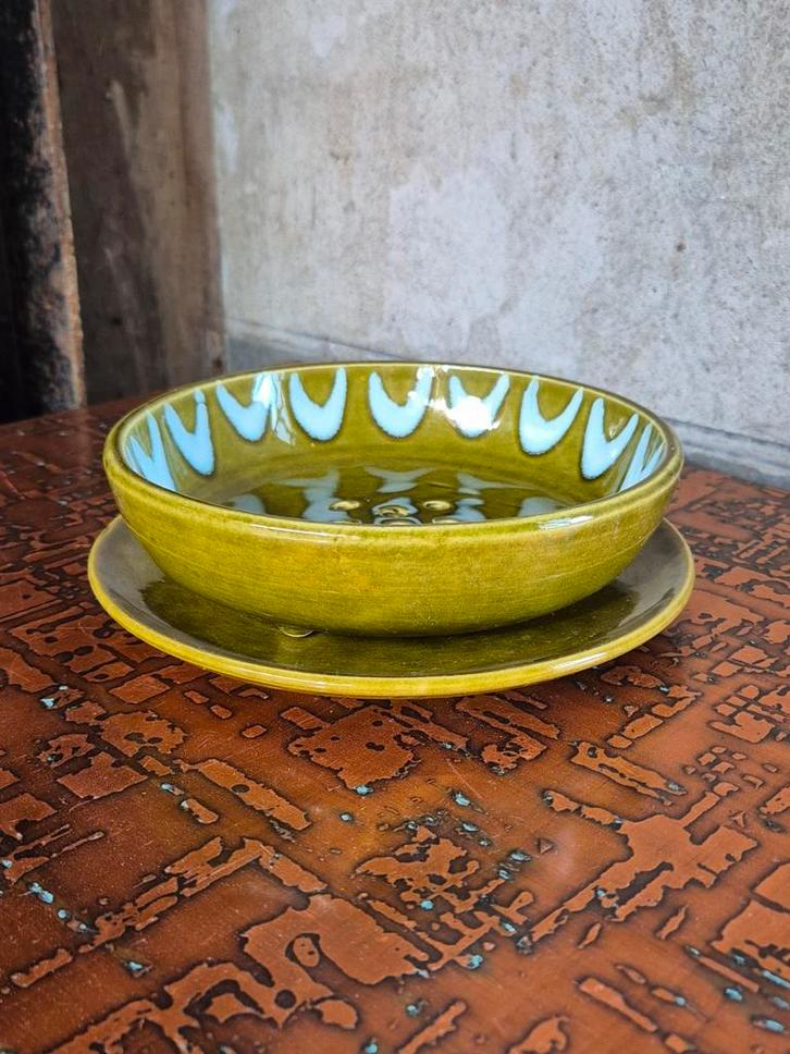 Retro Aardewerk Fruit Tes - Nat Fruit Schaal., Antiek en Kunst, Antiek | Keramiek en Aardewerk, Ophalen of Verzenden