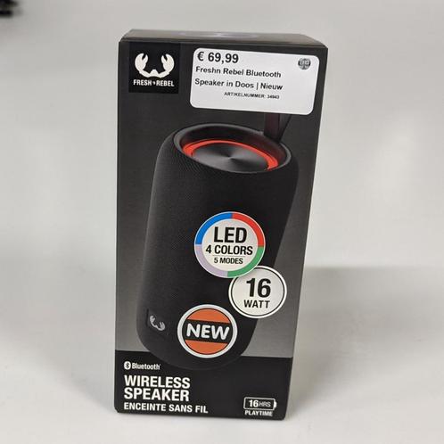 Freshn Rebel Bluetooth Speaker in Doos | Nieuw, Auto diversen, Autospeakers, Zo goed als nieuw