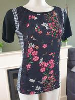 Tramontana schitterende bloemen top shirt S 36 Gratis verz., Verzenden, Tramontana, Zwart, Zo goed als nieuw