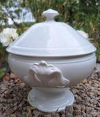 Antieke franse terrine met deksel, Lunéville, Antiek en Kunst, Ophalen of Verzenden