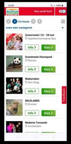 4 toegangskaarten voor uitstapjes (van postcodeloterij), Tickets en Kaartjes, Drie personen of meer
