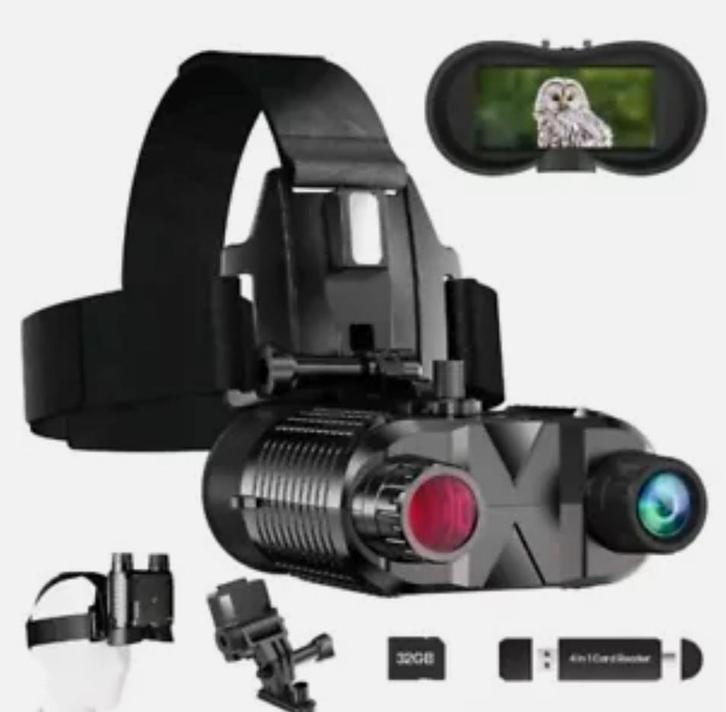 Nachtkijker met Hoofdband - Nieuw, Audio, Tv en Foto, Optische apparatuur | Verrekijkers, Nieuw, Overige typen, Nachtkijker, Ophalen of Verzenden