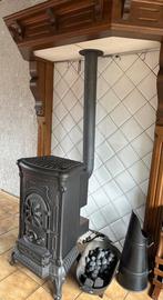 Gietijzeren gas-kachel, vintage retro, Huis en Inrichting, Kachels, Ophalen, Gebruikt, Gas, Gaskachel
