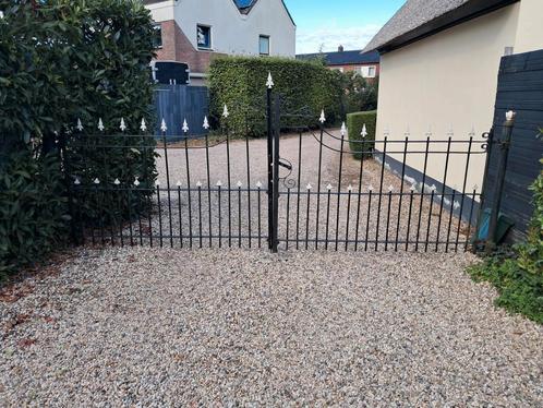 Gietijzeren tuinpoort 400 cm, Tuin en Terras, Tuinpoorten, Zo goed als nieuw, Draaipoort, IJzer, 200 cm of meer, Ophalen of Verzenden