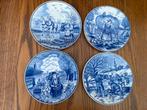 Vier jaargetijde royal delfts blauw, Antiek en Kunst, Antiek | Wandborden en Tegels, Ophalen of Verzenden