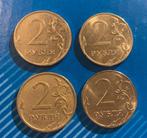 Rusland setje munten 2 roebel 2007 2012 2014 2018 2022, Ophalen of Verzenden, Rusland, Setje