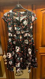 Carnaval / thema sugar skul jurk mt L + haarband en buttons, Ophalen, Nieuw, Maat 42/44 (L), Carnaval
