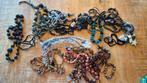 Kralenkettingen en armbanden - Hobby sieraden, Sieraden, Tassen en Uiterlijk, Kettingen, Met hanger, Kunststof, Gebruikt, Zwart