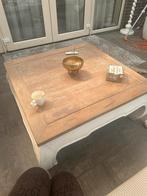 Salontafel massief hout, Ophalen, 100 tot 150 cm, 50 tot 100 cm, Zo goed als nieuw