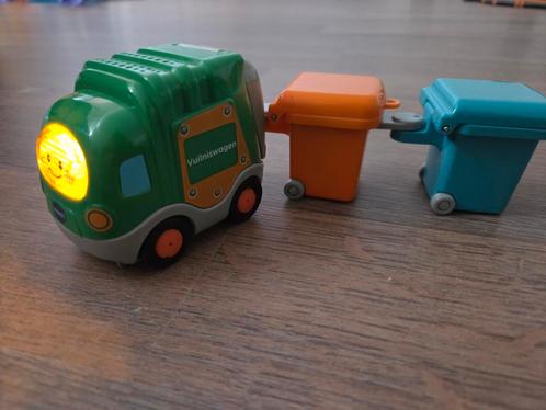 V tech toet toet auto's vigo vuilnisauto met containers, Kinderen en Baby's, Speelgoed | Vtech, Zo goed als nieuw, 2 tot 4 jaar