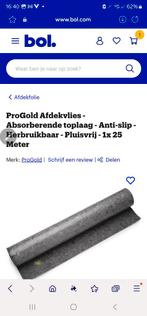 ProGold Afdekvlies 1x25m - Anti-slip & Herbruikbaar, Doe-het-zelf en Verbouw, Ophalen, Nieuw, 15 m² of meer, Doek