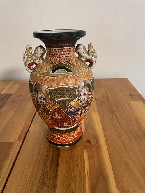 Antieke Japanse Satsuma Vaas, Antiek en Kunst, Antiek | Vazen, Ophalen of Verzenden