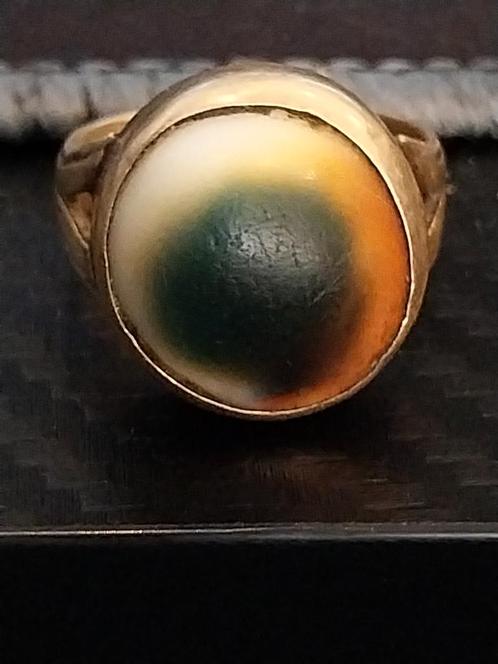 Gouden ring 14 karaat schelp, Antiek en Kunst, Antiek | Goud en Zilver, Goud, Ophalen of Verzenden