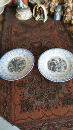 2 borden - wandborden FLEUR DE LYS B.F.K., Antiek en Kunst, Ophalen of Verzenden