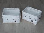 2  witte mandjes met sterren van DieZijn., Ophalen of Verzenden, Nieuw, Rechthoekig, Mand