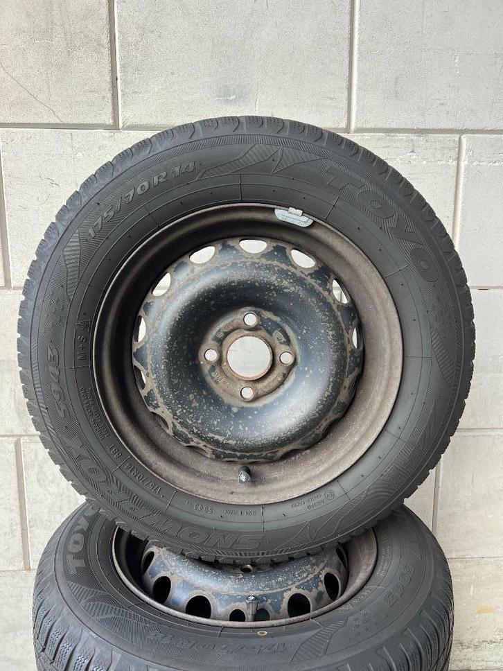 Winterset Opel Corsa Astra Meriva velgen met winterbanden, Auto-onderdelen, Banden en Velgen, Banden en Velgen, Winterbanden, 14 inch