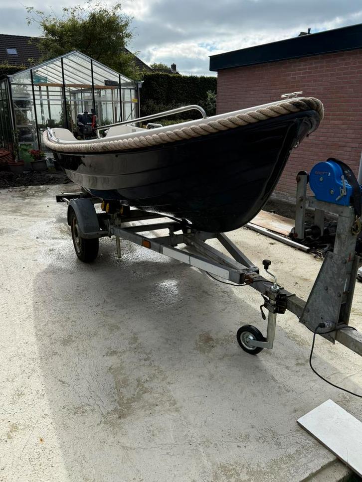 Admiral 431 sloep, 4pk suzuki evt met pega trailer, Watersport en Boten, Sloepen, Gebruikt, Tot 10 pk, 3 tot 6 meter, Buitenboordmotor