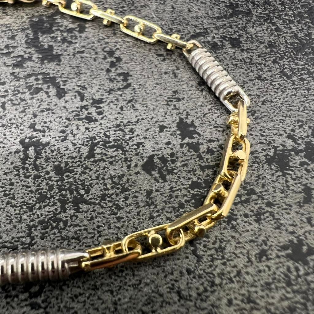 14k gouden armband massief monte carlo schakel, Ophalen of Verzenden, Zo goed als nieuw, Goud