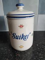 Zeller petit rose fayencerie voorraadpot suiker, Ophalen of Verzenden, Zo goed als nieuw, Overige materialen, Pot, Bus of Blik