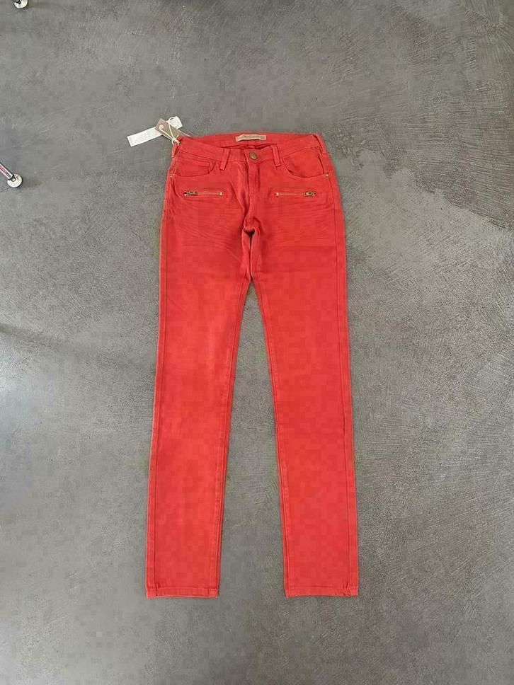 F456 Nieuw jeans Jade Twelve: mt. 28=S=36 broek koraal rood, Kleding | Dames, Spijkerbroeken en Jeans, Nieuw, W28 - W29 (confectie 36)