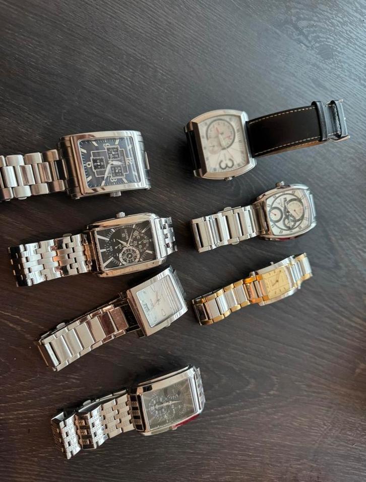 Mooie horloges, Sieraden, Tassen en Uiterlijk, Horloges | Heren, Gebruikt, Polshorloge, Overige merken, Staal, Ophalen