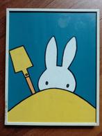 Afbeelding Nijntje op het strand van Dick Bruna, Rechthoekig Staand, Met lijst, A4 of kleiner, Ophalen of Verzenden