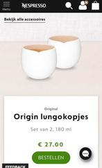 Nespesso kopjes Lungo Cup, Nieuw, Overige stijlen, Kop(pen) en/of Schotel(s), Ophalen of Verzenden