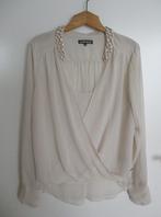 Superstar voile blouse met steentjes, maat 38, nieuw, Verzenden, Beige, Nieuw, Stichting Angel's Choice