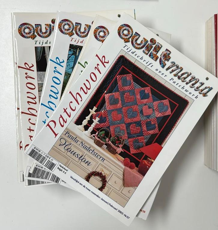 Quilt mania tijdschriften over Patchwork jaargangen ‘02 -‘17, Boeken, Hobby en Vrije tijd, Zo goed als nieuw, Overige onderwerpen
