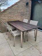 Tuinset 4 Seasons, Tuin en Terras, Tuinsets en Loungesets, Ophalen, Zo goed als nieuw, Rvs