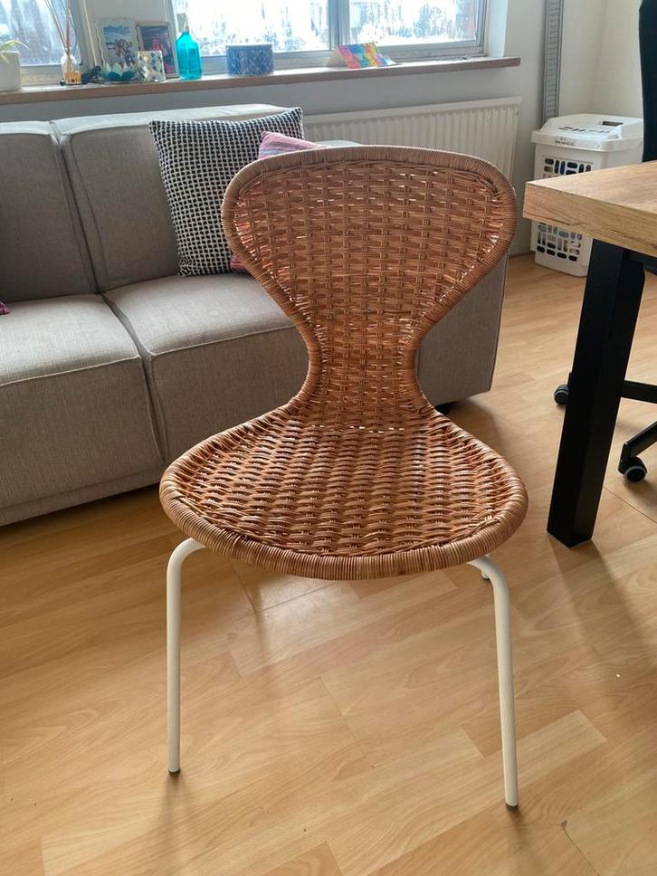 Ikea eetkamerstoelen Älvsta, Huis en Inrichting, Stoelen, Zo goed als nieuw, Twee, Riet of Rotan, Bruin, Ophalen