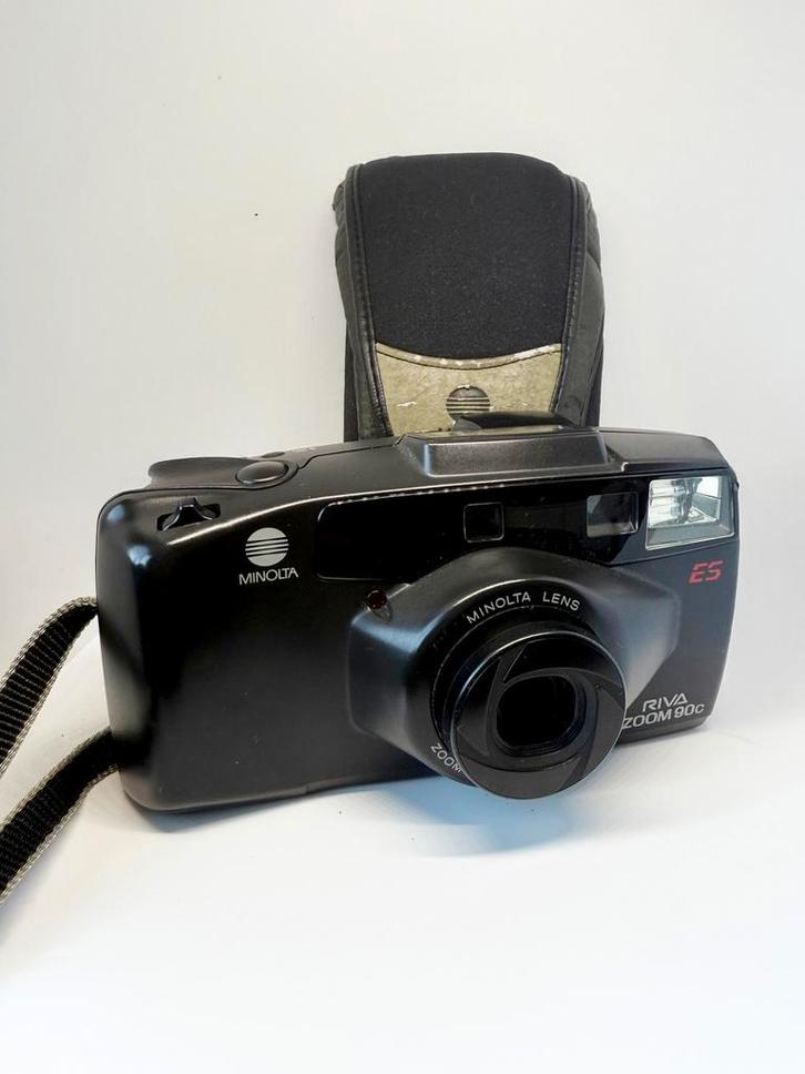 Minolta Riva Zoom 90C | Analoog Point-and-Shoot Camera, Audio, Tv en Foto, Fotocamera's Analoog, Zo goed als nieuw, Compact, Minolta