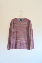 Trui Grijs Bordeauxrood Melange 8 MM mt S (3413), Kleding | Heren, Truien en Vesten, 8 MM, Ophalen of Verzenden, Zo goed als nieuw