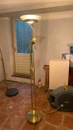 Staande lamp messing dimmer, Huis en Inrichting, Lampen | Vloerlampen, Ophalen, Gebruikt, 150 tot 200 cm