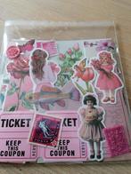 Roze ephemera set, Hobby en Vrije tijd, Scrapbooking, Ophalen of Verzenden, Frame of Mal